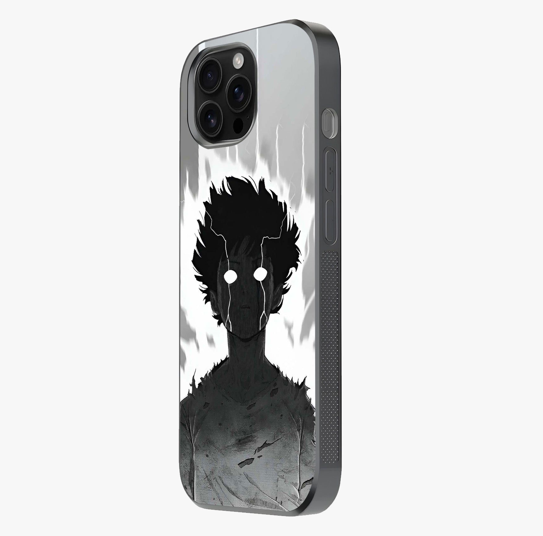 Awakened Inner Rage Glass Case photographed in natural light showing reflective finish and design depth.