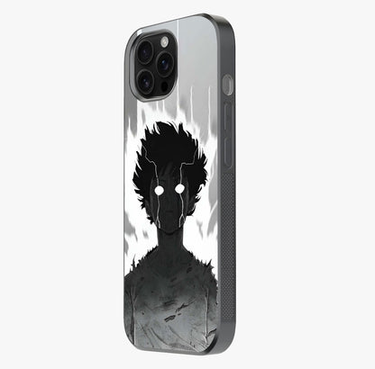 Awakened Inner Rage Glass Case photographed in natural light showing reflective finish and design depth.