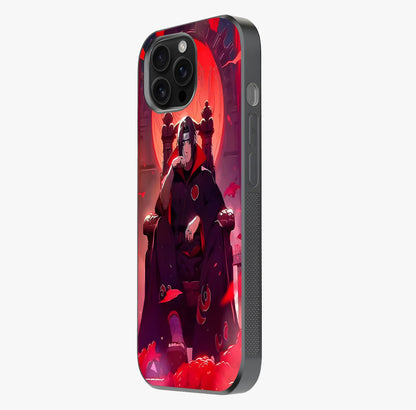 Blood Moon Sovereign Glass Case photographed in natural light showing reflective finish and design depth.