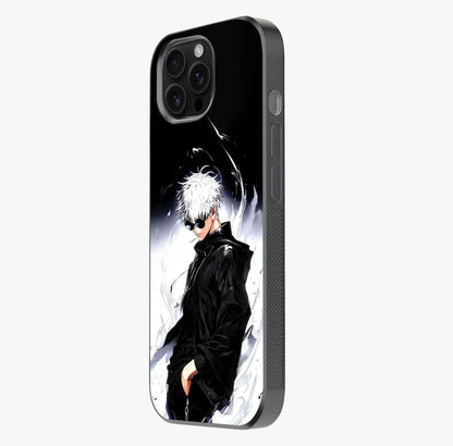 Limitless Shadow King Glass Case photographed in natural light showing reflective finish and design depth.