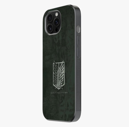 Wings Of Freedom Glass Case photographed in natural light showing reflective finish and design depth.