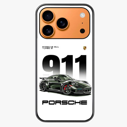 911 Turbo Dominance Glass Case captured at a warm angle highlighting gloss, texture and premium glass finish.