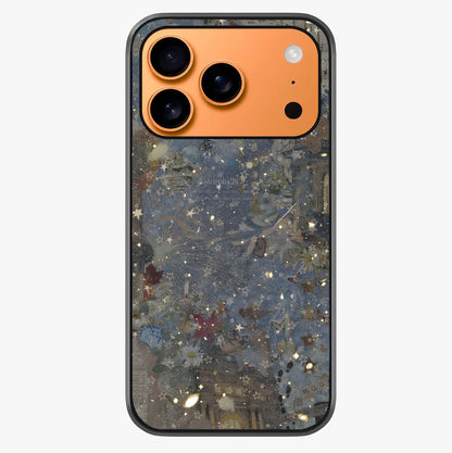 Aesthetic Astrolophia Glass Case captured at a warm angle highlighting gloss, texture and premium glass finish.
