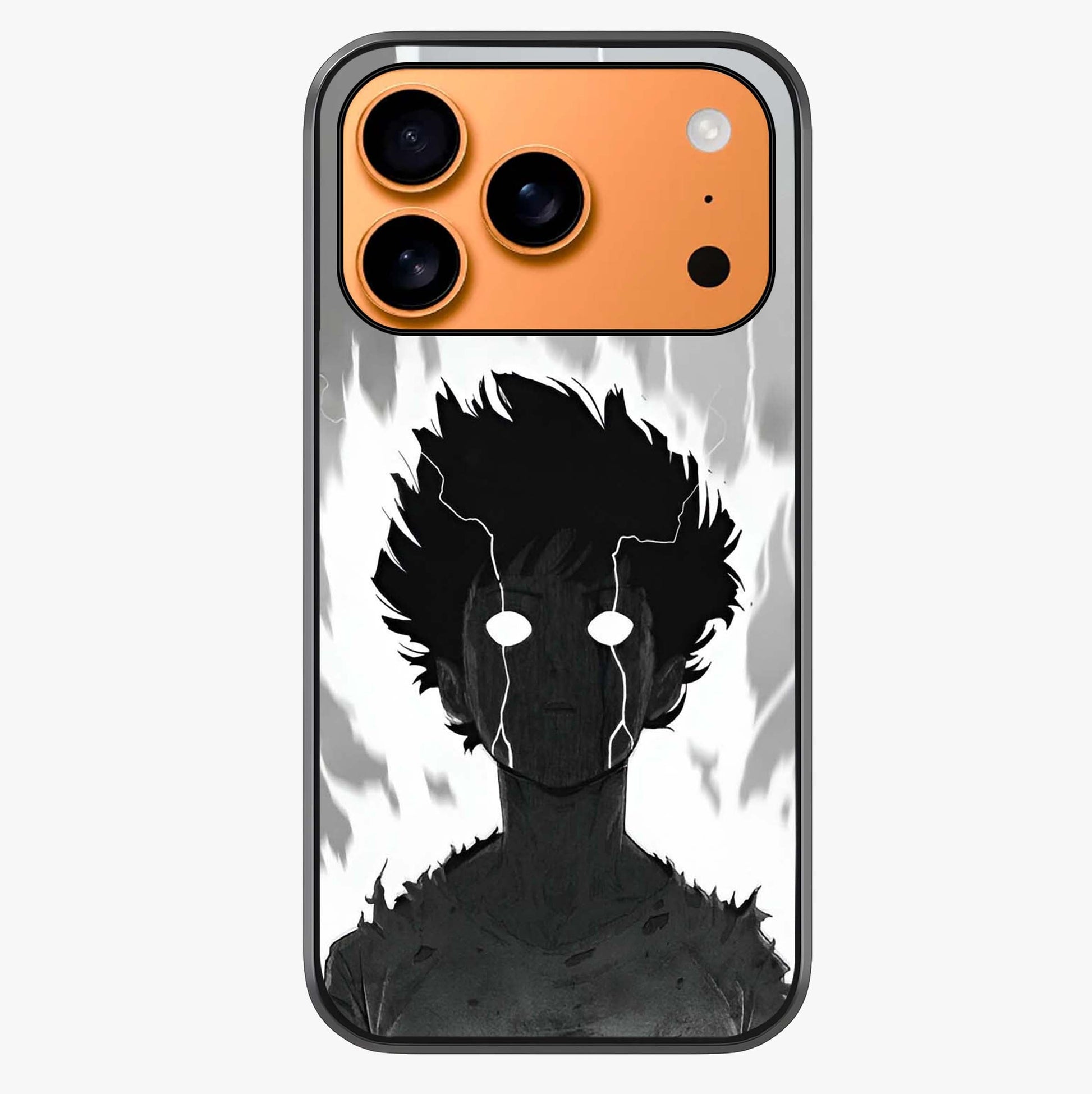 Awakened Inner Rage Glass Case captured at a warm angle highlighting gloss, texture and premium glass finish.