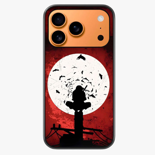 Itachi Limited Edition Naruto Anime Glass Case captured at a warm angle highlighting gloss, texture and premium glass finish.