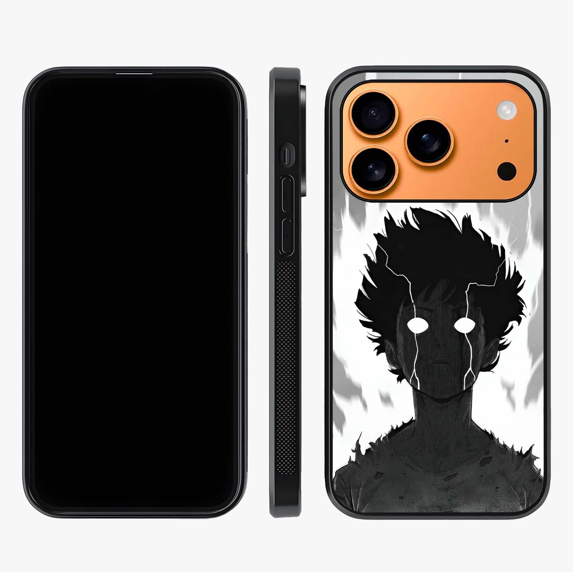 Awakened Inner Rage Glass Case displayed upright for full design visibility and premium finish.