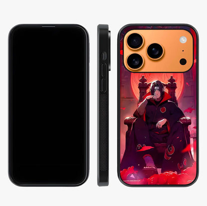 Blood Moon Sovereign Glass Case displayed upright for full design visibility and premium finish.