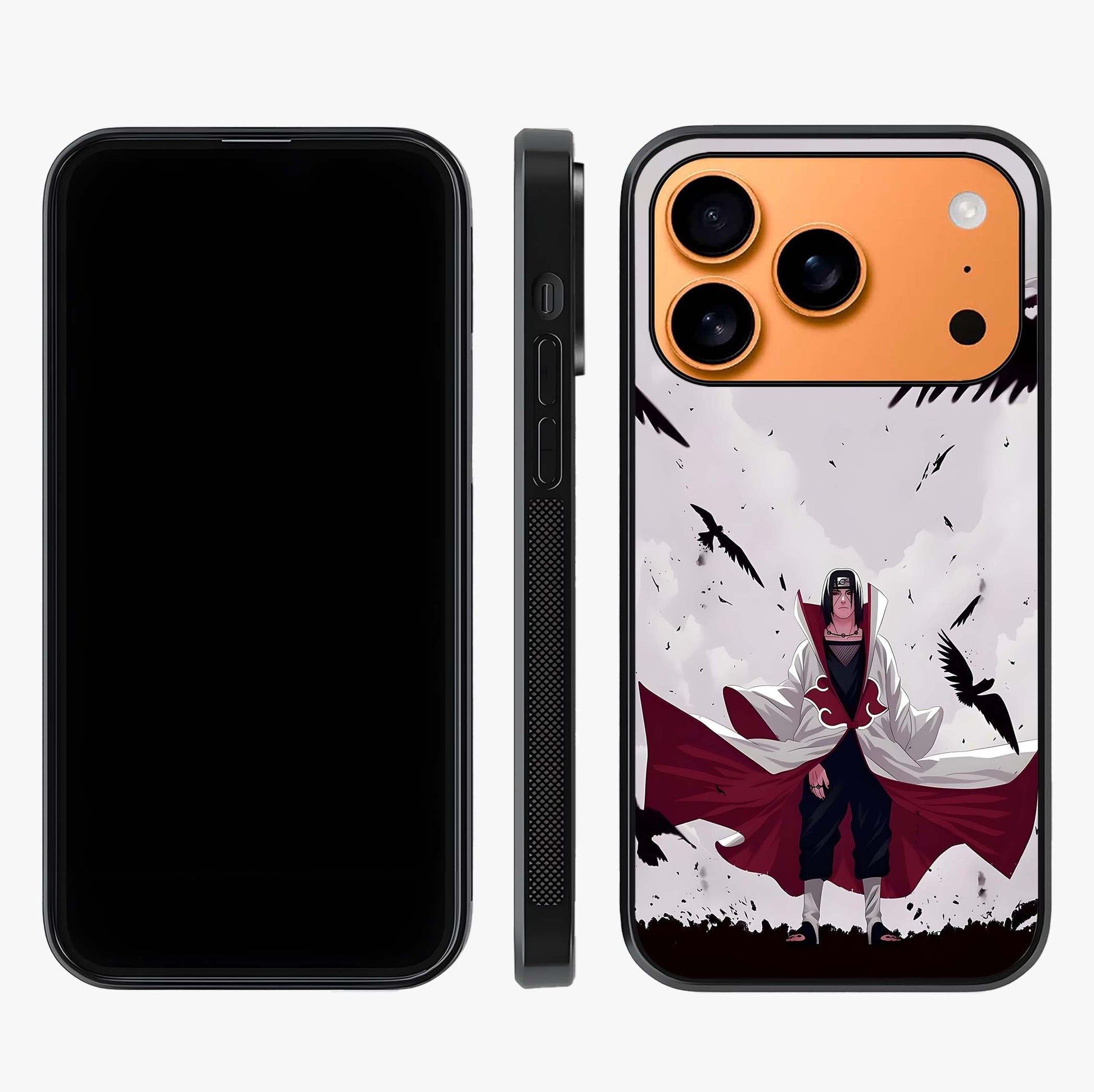 Crimson Crow Ascension Glass Case displayed upright for full design visibility and premium finish.