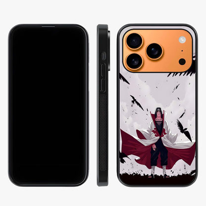 Crimson Crow Ascension Glass Case displayed upright for full design visibility and premium finish.