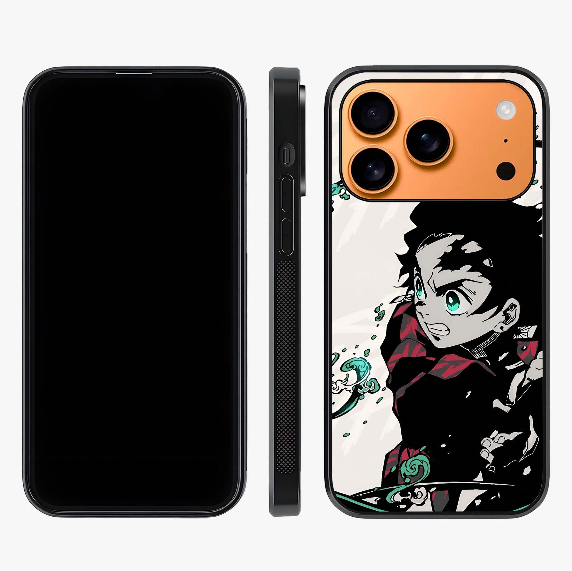 Demon Slayer Glass Case displayed upright for full design visibility and premium finish.
