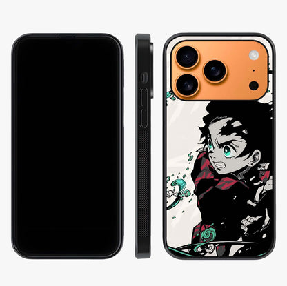Demon Slayer Glass Case displayed upright for full design visibility and premium finish.