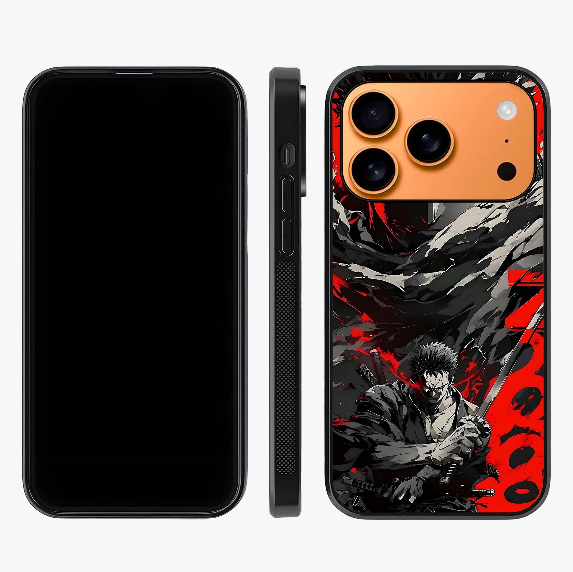 Demon Sword Resolve Glass Case displayed upright for full design visibility and premium finish.