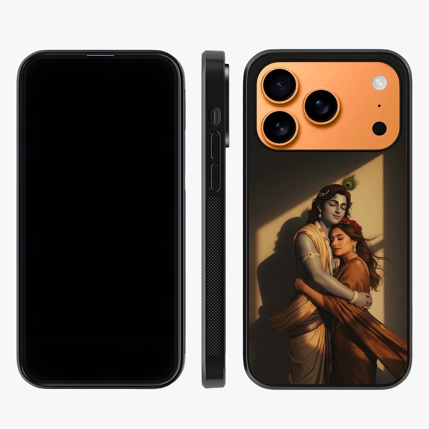 Divine Eternal Love Glass Case displayed upright for full design visibility and premium finish.