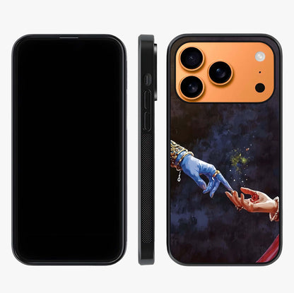 Divine Touch Eternal Glass Case displayed upright for full design visibility and premium finish.