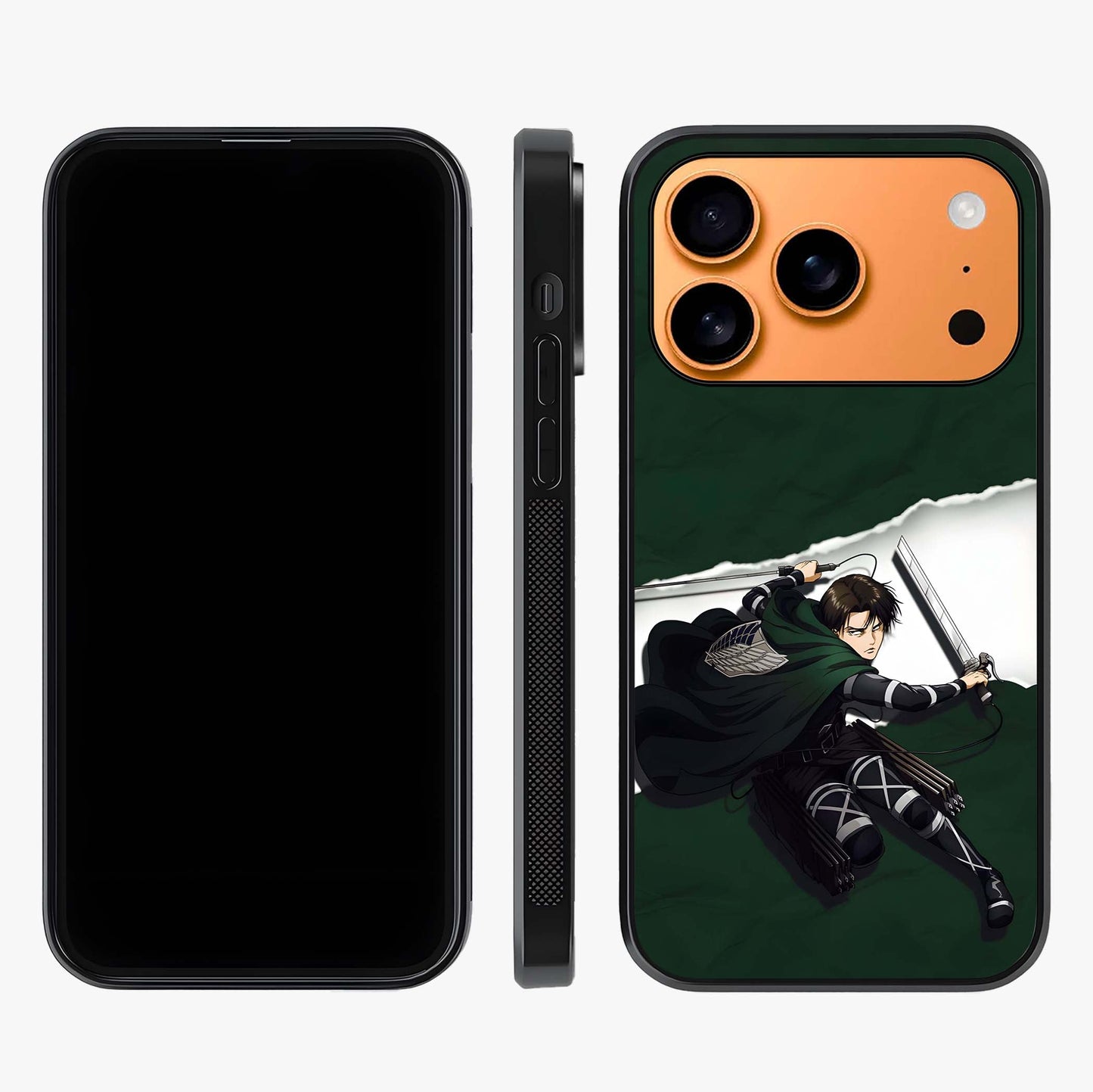 Emerald War Vanguard Glass Case displayed upright for full design visibility and premium finish.