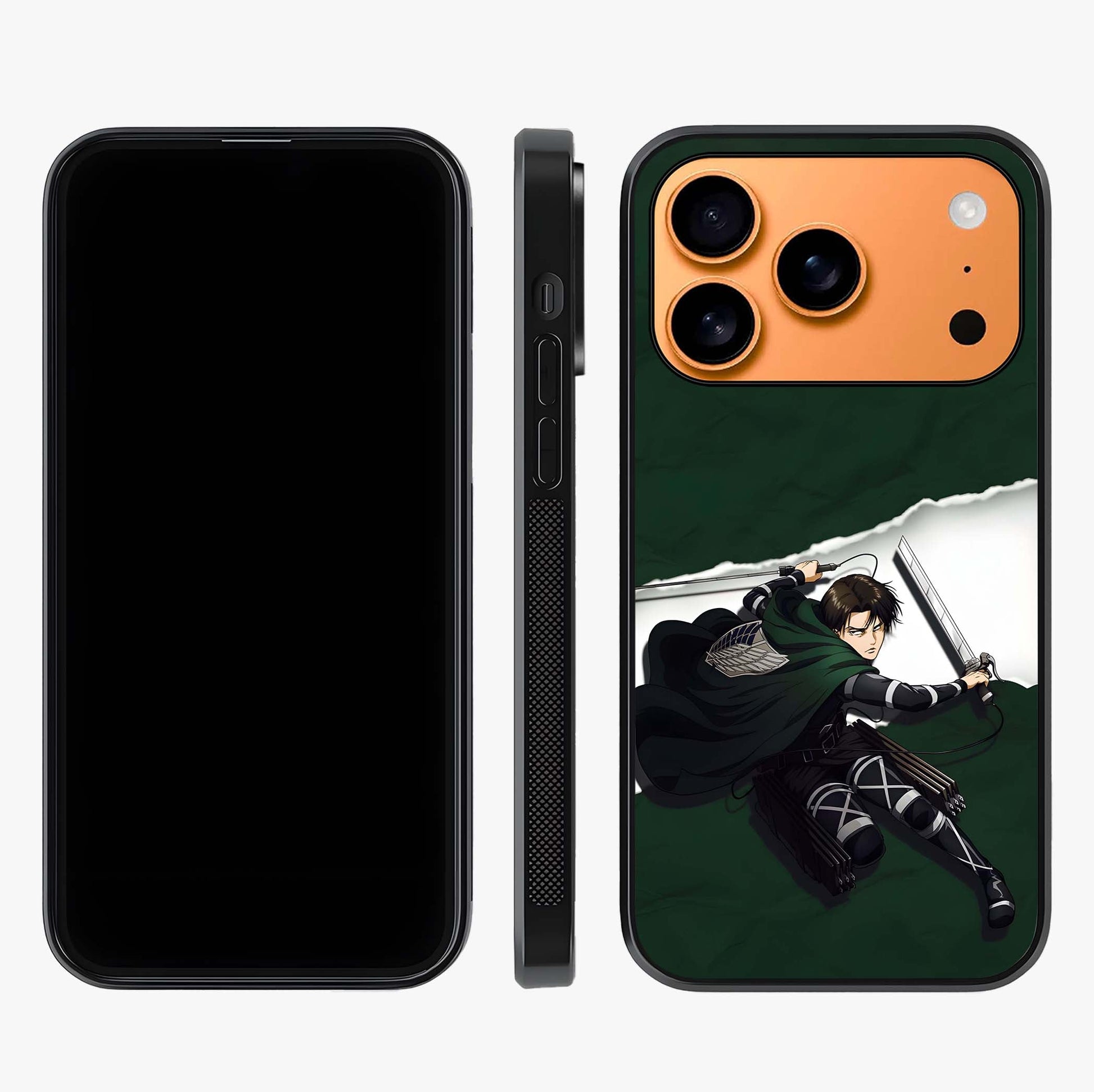 Emerald War Vanguard Glass Case displayed upright for full design visibility and premium finish.