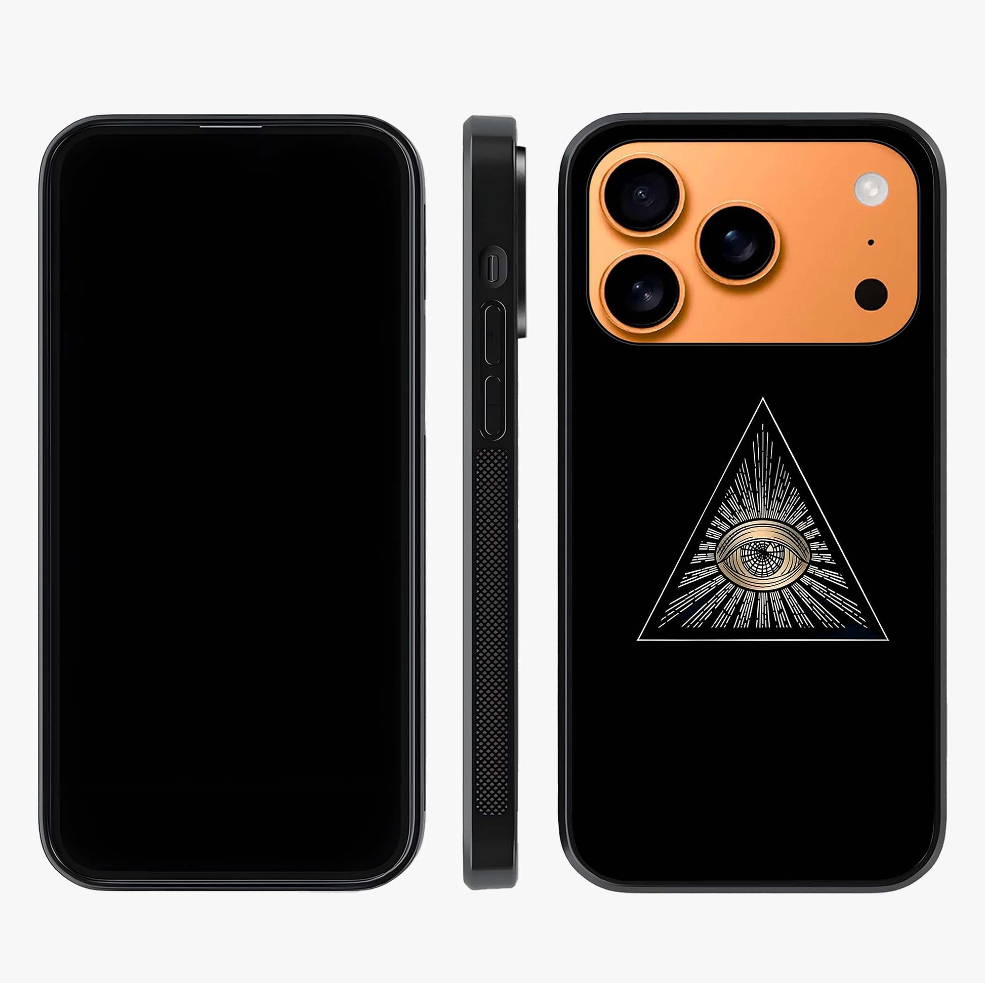 Illuminati Evil Glass Case displayed upright for full design visibility and premium finish.