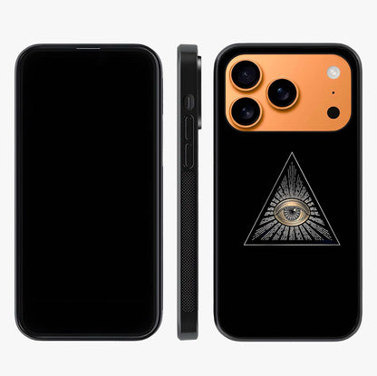 Illuminati Evil Glass Case displayed upright for full design visibility and premium finish.