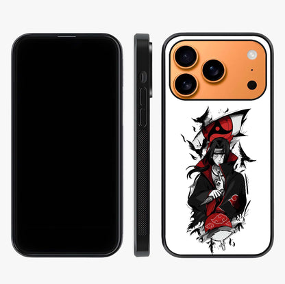 Itachi Sharingan Glass Case displayed upright for full design visibility and premium finish.