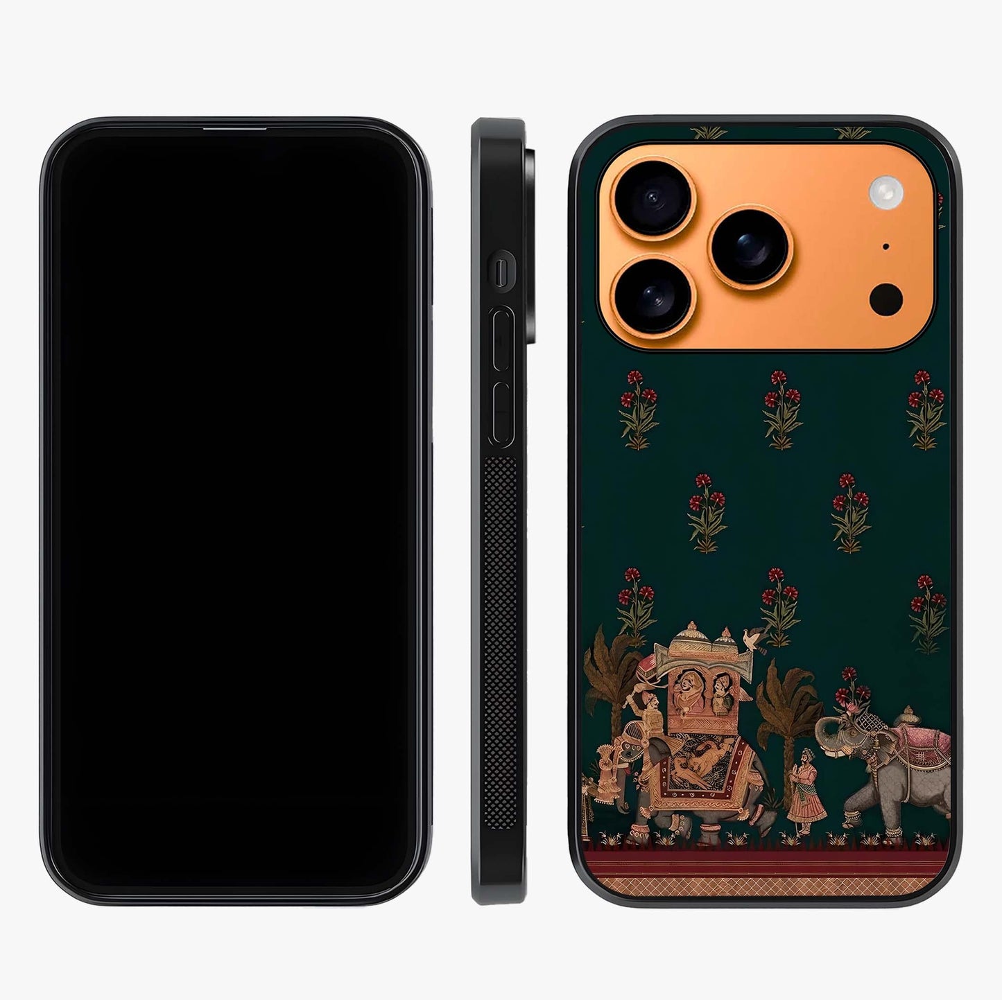Macmerise Glass Case displayed upright for full design visibility and premium finish.