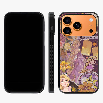 Magical Tangled Dream Glass Case displayed upright for full design visibility and premium finish.