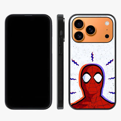 Omg Spiderman Glass Case displayed upright for full design visibility and premium finish.