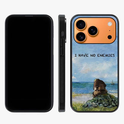 Peace Beyond War Glass Case displayed upright for full design visibility and premium finish.