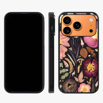 Petal Dream Tapestry Glass Case displayed upright for full design visibility and premium finish.