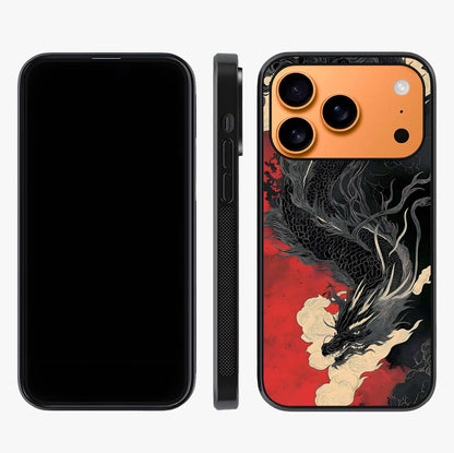 Shadow Dragon Fury Glass Case displayed upright for full design visibility and premium finish.