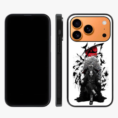 Uchiha Shadow Throne Glass Case displayed upright for full design visibility and premium finish.