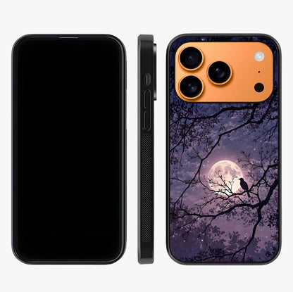 Whispering Moon Silence Glass Case displayed upright for full design visibility and premium finish.