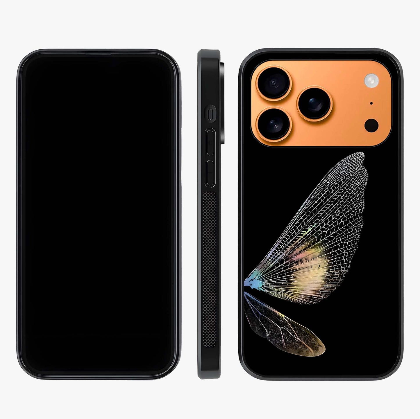 Whispers Of Wings Glass Case displayed upright for full design visibility and premium finish.