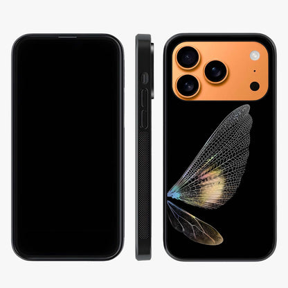 Whispers Of Wings Glass Case displayed upright for full design visibility and premium finish.