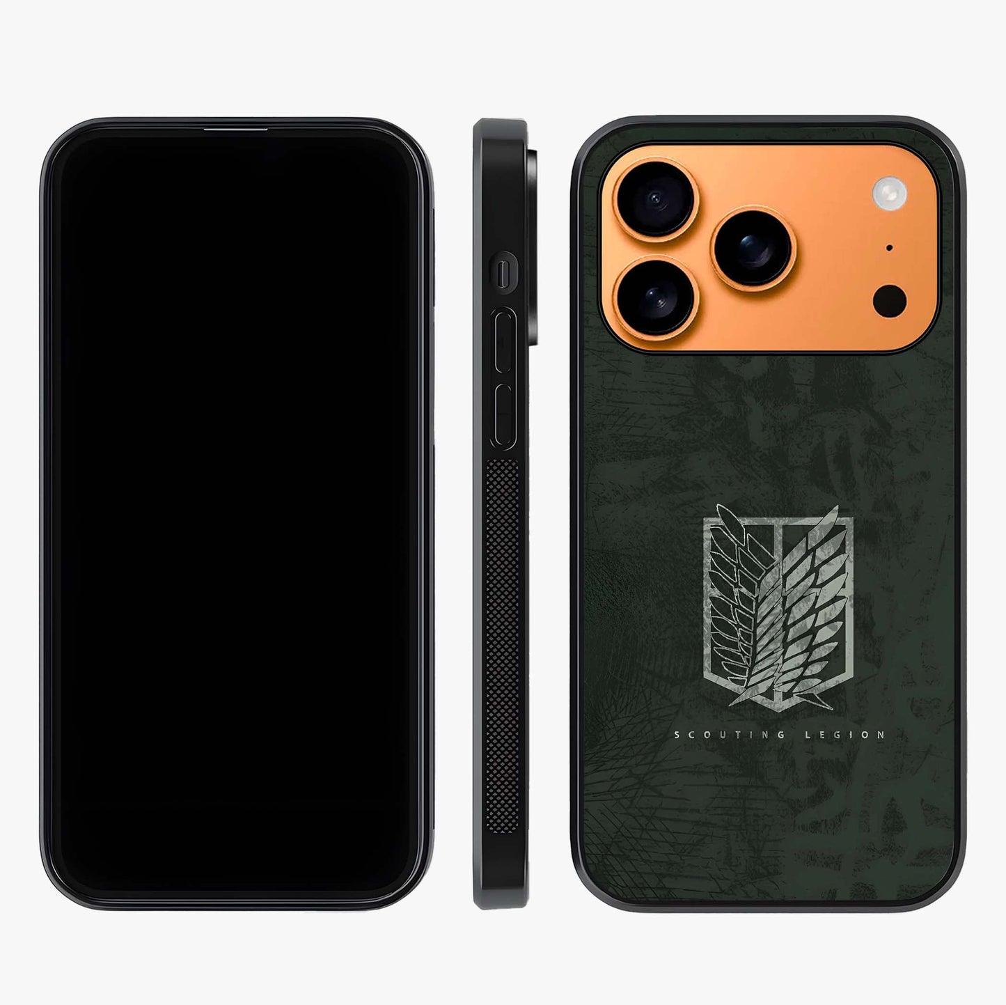Wings Of Freedom Glass Case displayed upright for full design visibility and premium finish.