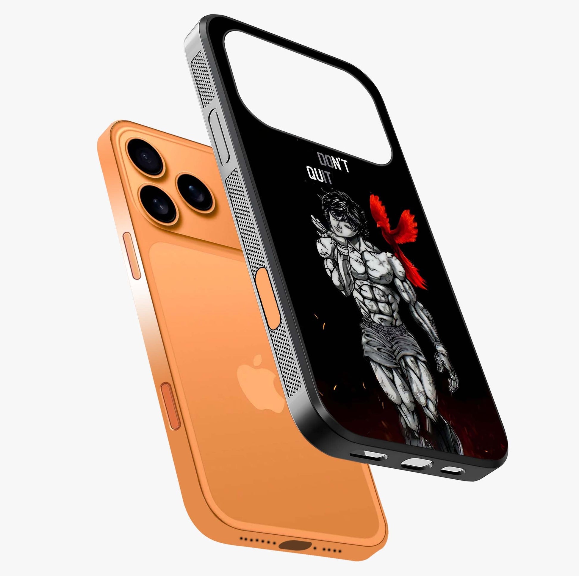 Rise Beyond Limits Glass Case laid diagonally highlighting side profile, edges and glossy glass shine.