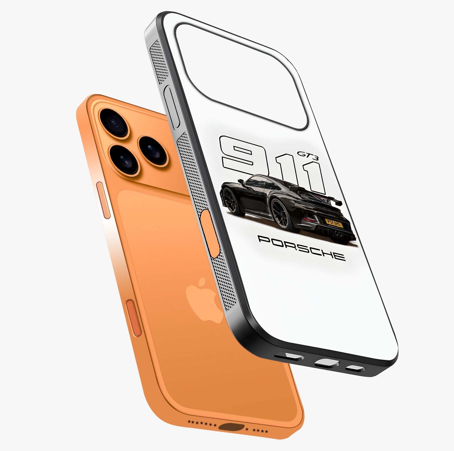 Turbo Legacy Icon Glass Case laid diagonally highlighting side profile, edges and glossy glass shine.