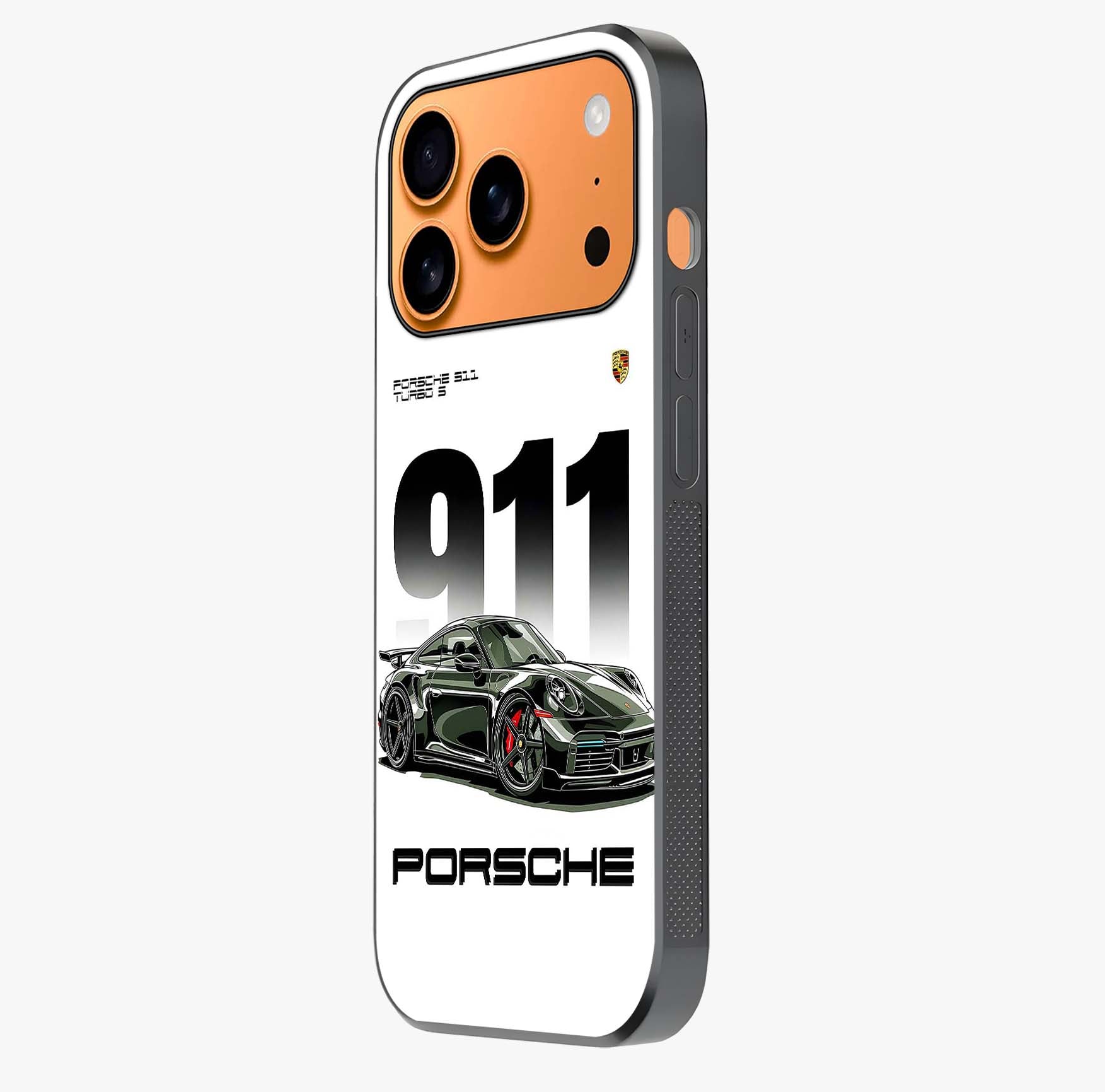 911 Turbo Dominance Glass Case photographed in natural light showing reflective finish and design depth.