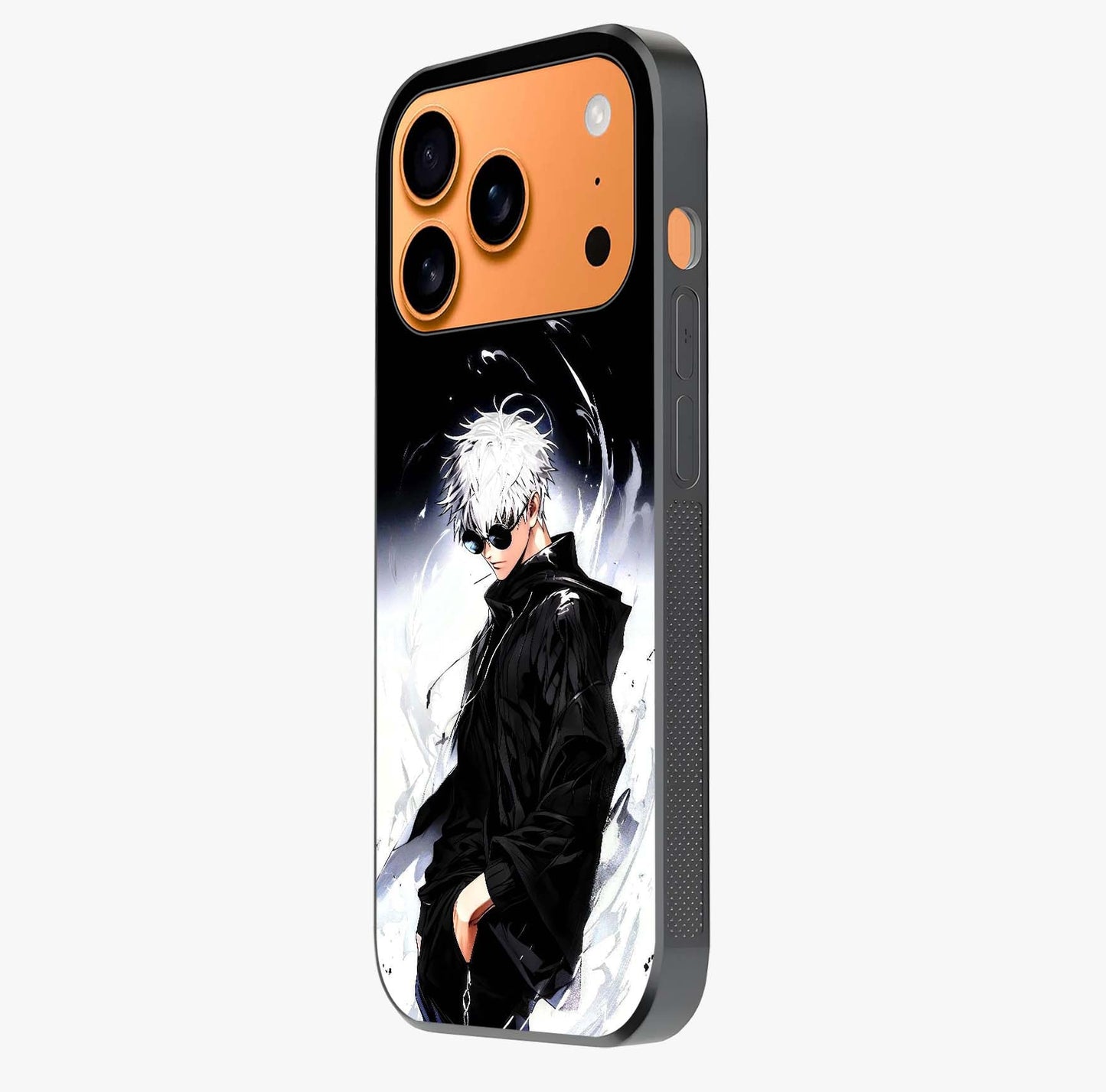 Limitless Shadow King Glass Case photographed in natural light showing reflective finish and design depth.