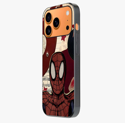 Web Warrior Vibes Glass Case photographed in natural light showing reflective finish and design depth.