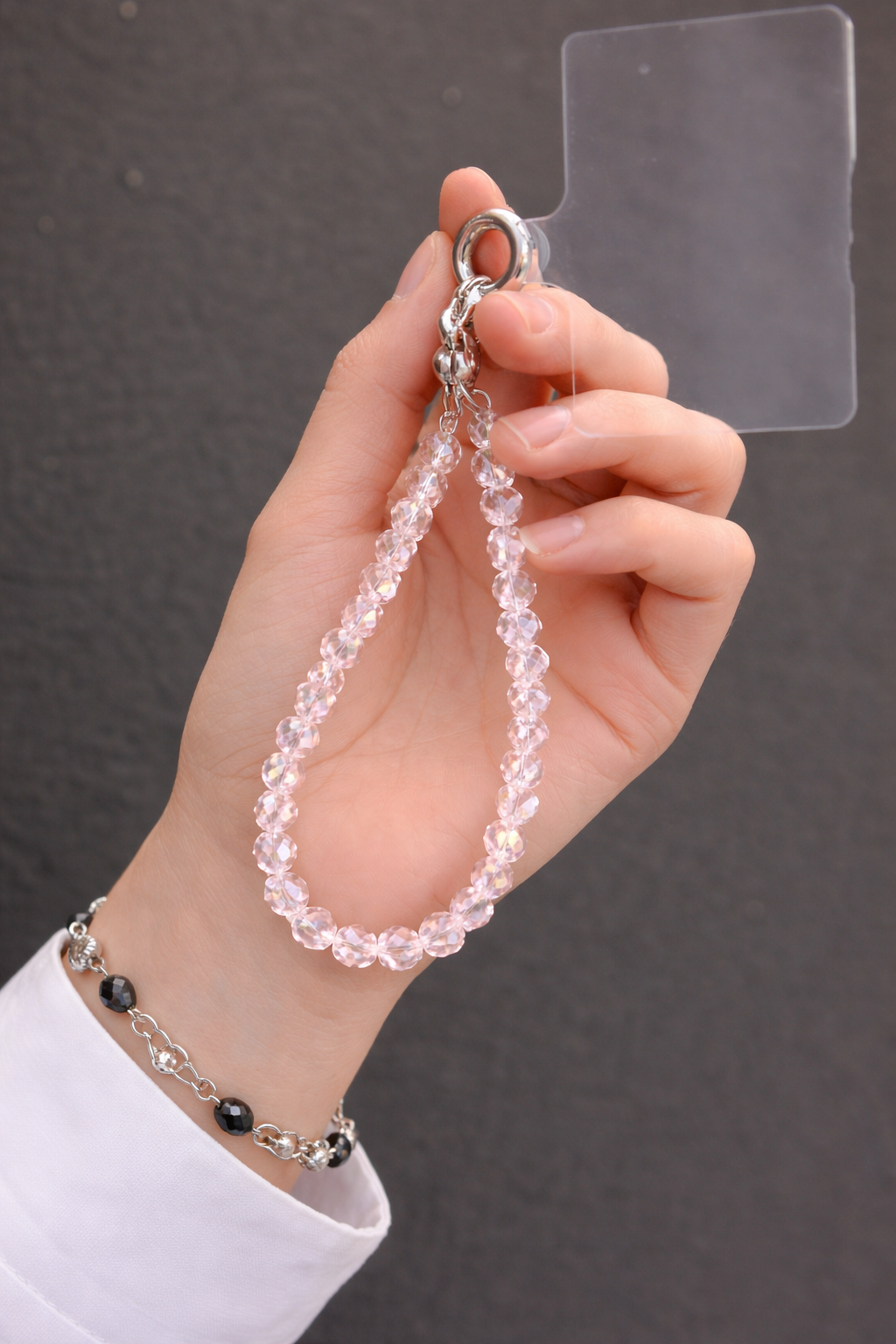 Pink Aura Sparkle Phone Charm