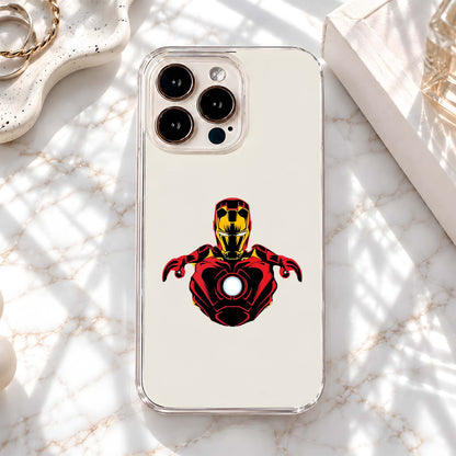 Iron Man Portrait Clear Silicon Cover