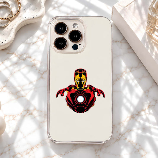 Iron Man Portrait Clear Silicon Cover