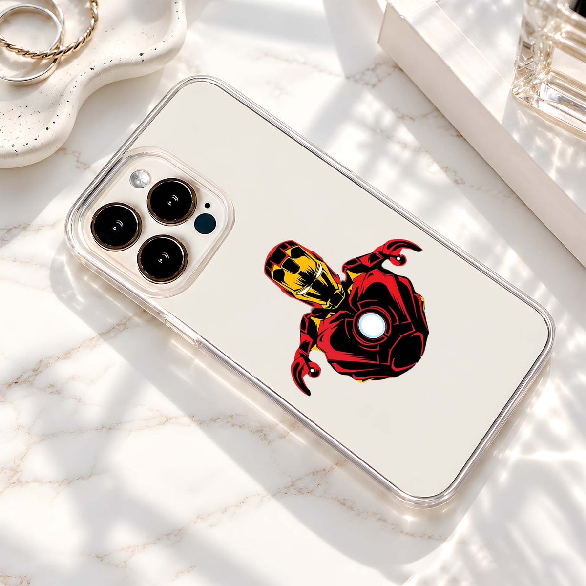Iron Man Portrait Clear Silicon Cover