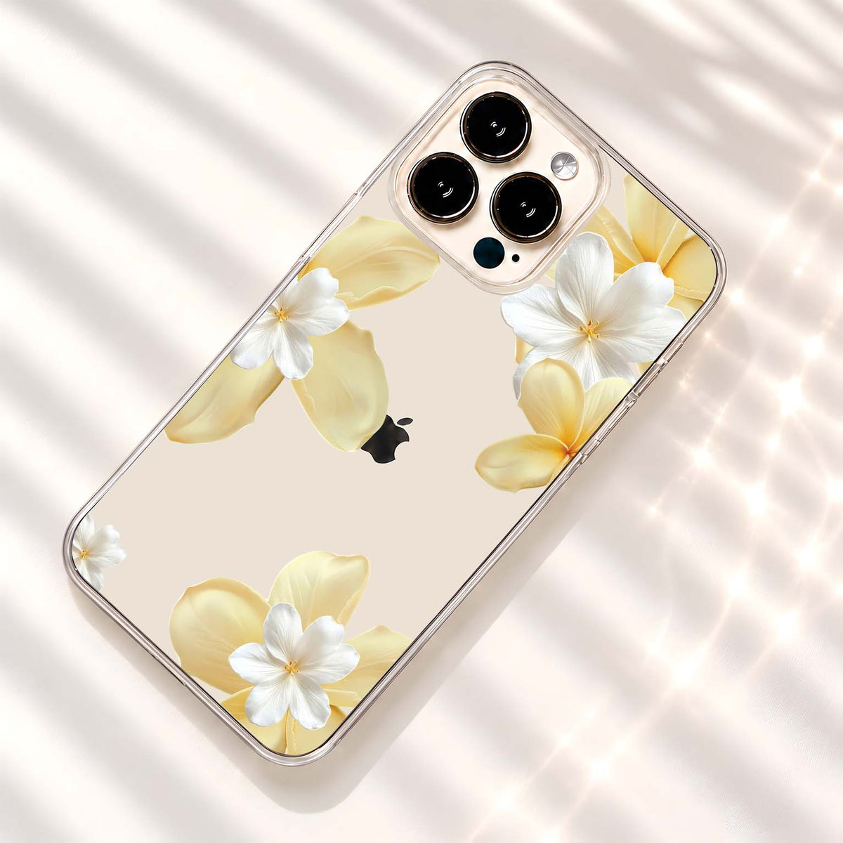 Ivory Blossom Dream Clear Silicon Cover
