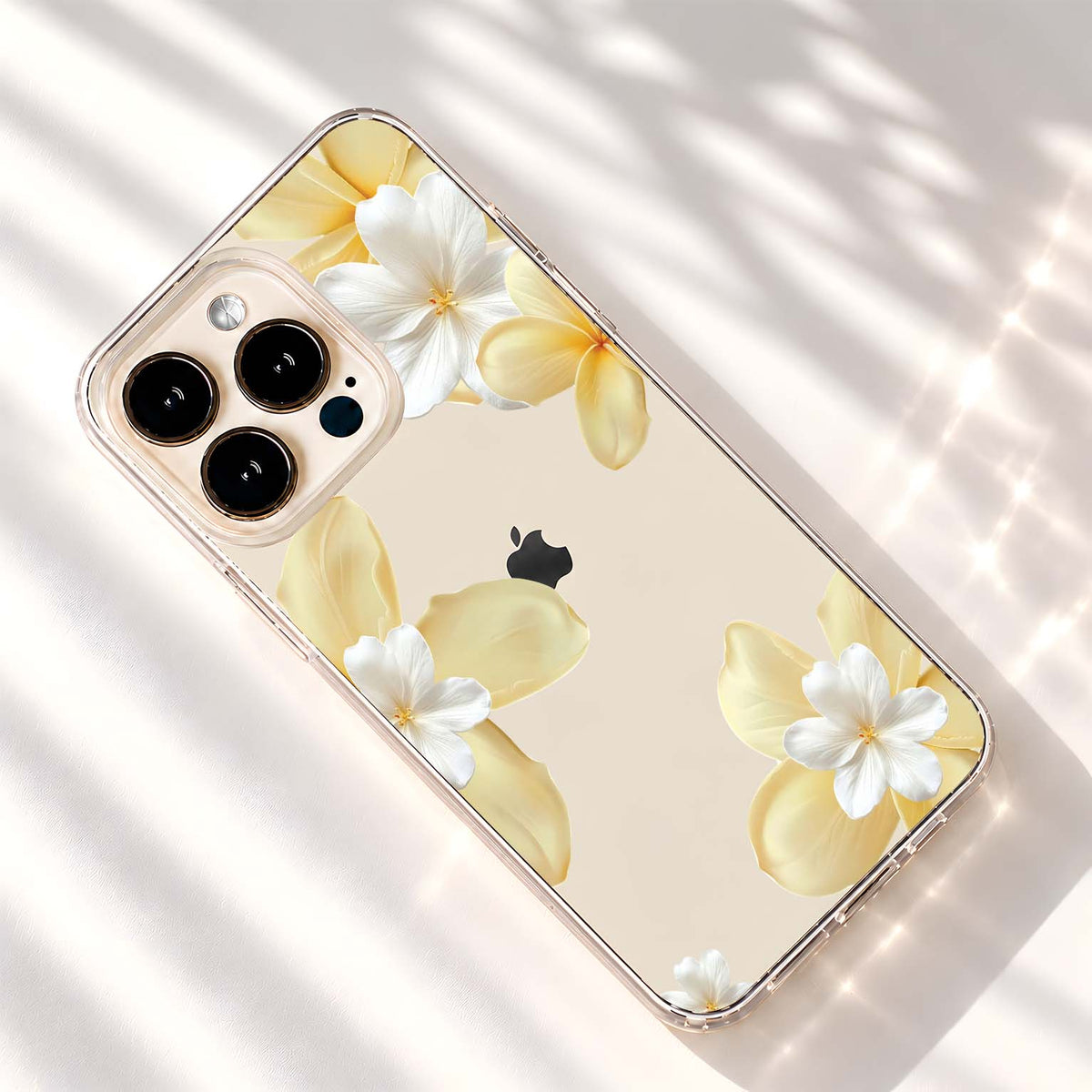Ivory Blossom Dream Clear Silicon Cover
