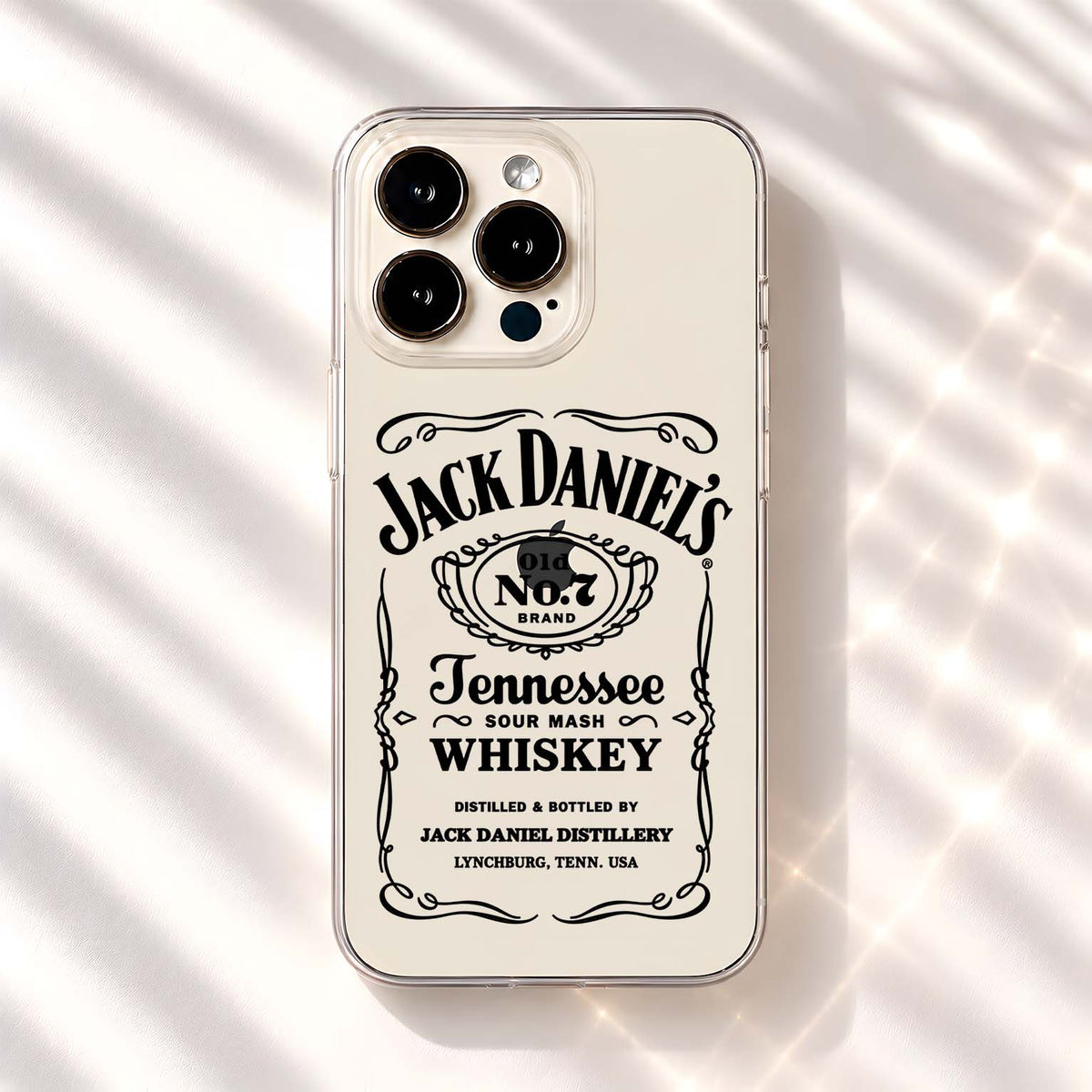 Jack Daniels Whiskey Clear Silicon Cover