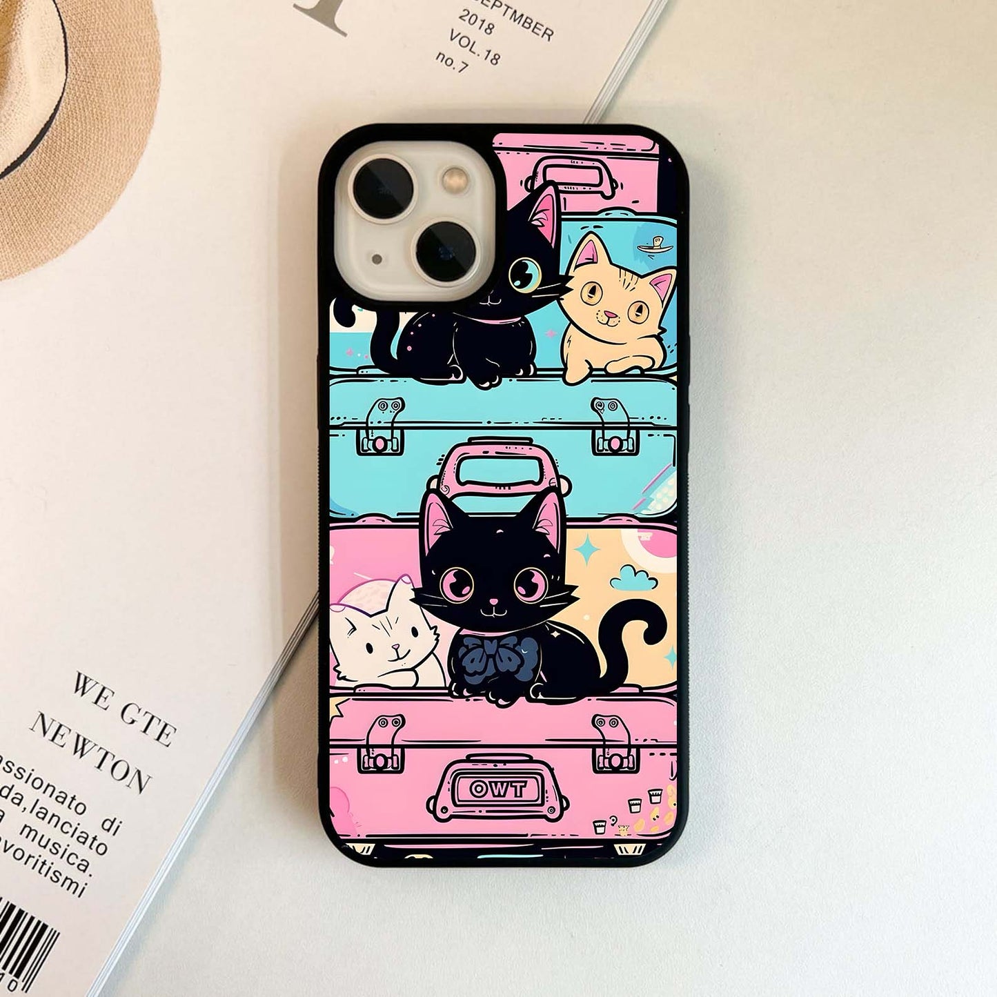 Kitty Trip Space Glass Case