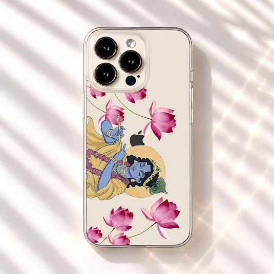 Krishna Lotus Dreams Clear Silicon Cover