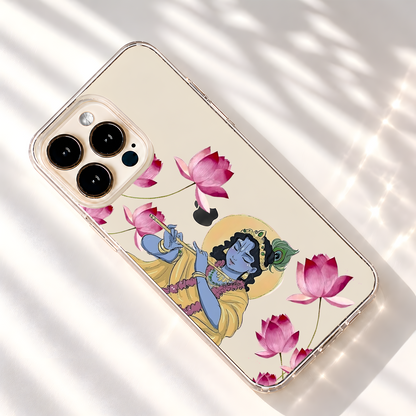 Krishna Lotus Dreams Clear Silicon Cover