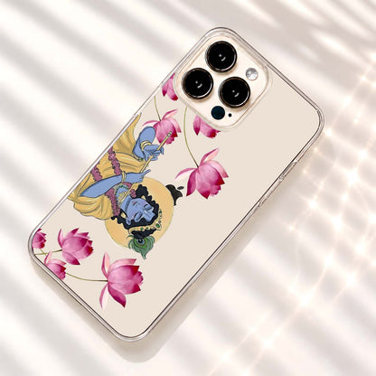Krishna Lotus Dreams Clear Silicon Cover